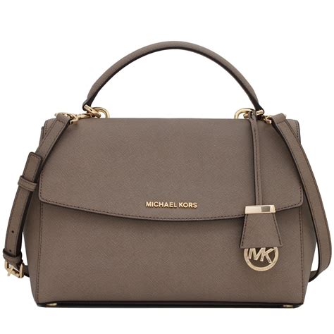 michael kors ava medium leather satchel